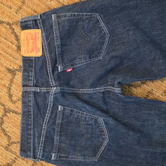 Levi Strauss 559 Jeans Size 34X34 Dark Blue - Picture 9 of 12